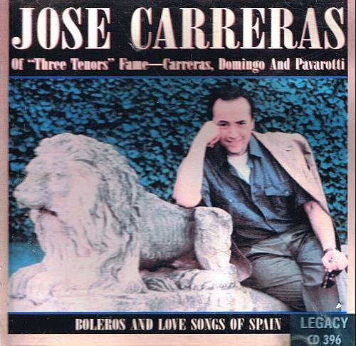JOSE CARRERAS - Boleros and Love Songs of Spain - CD