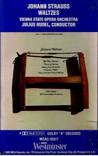JOHANN STRAUSS WALTZES - Julius Rudel (1983) - Cassette tape
