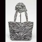 Bag with Hat 12"W x 12"H x 6"D Zebra Print