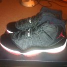 Nike Air Jordan 11 XI Retro-Black/Varsity Red-White