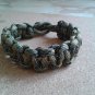 One Colour Cobra Weave Bracelet with Knot and Loop Tie