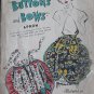 1940's Vintage Advance Apron Sewing Pattern~"Buttons & Bows"