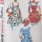 S1359 1955 Vintage One-Yard Aprons Sewing Pattern