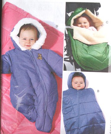 M6635 2012 Infants Snowsuit,Bunting & Blanket Sewing Pattern