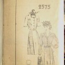 1940s Hoards Dairyman#2575 MO Vintage Dress Sewing Pattern