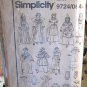 1995 S9718 Childs Halloween Costume Sewing Pattern