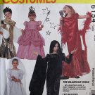 1992 M6154 Girls Glamour Halloween Costumes Sewing pattern