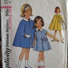 1964 S5477 Vintge Girls' One-Piece Dress/Cape Sewing Pattern