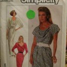 1987 S8446 Vintage Misses Career Dress Sewing Pattern; SZ: 12