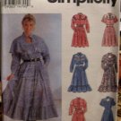 1993 S8729 Misses Western Style Dress Sewing Pattern; SZ:20-26