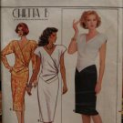 1986 B3852 Misses Career "Chetta B" Designer Dress Sewing Pattern; SZ: 8-12