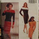 1990 B5138 Misses Career David Warren Designer Dress Sewing Pattern; SZ:12-16