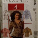 2007 M5522 Misses' Shirts Sewing Pattern;SZ:6-12