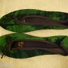 Velvet  Ballet Flats -   - Forest Green - 7.5 Med - New