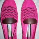 Espadrille Flats Mesh 2 Pair 7 1/2 Med  Pink & Blue