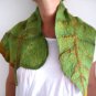 FELTED SCARF "LEAF" HANDMADE