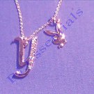 Playboy Platinum Plated Bunny Initial Pendant - Letter Y - RRP £25