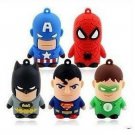 8gb captain america spiderman superman batman hero option USB 2.0 flash memory pen drive
