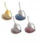 4gb color option metal heart crystal necklace USB 2.0 flash memory pen drive