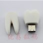 4GB white tooth shape USB 2.0 flash memory pen drive