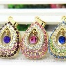 16GB metal black pink blue option heart crystal jewelry USB 2.0 flash memory pen drive