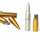 8gb metal bullet weapon style gold silver color option USB 2.0 flash memory pen drive