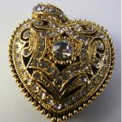 16gb metal black heart gold crystal USB 2.0 flash memory pen drive