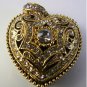 32gb metal black heart gold crystal USB 2.0 flash memory pen drive