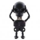 32gb black human skeleton USB 2.0 flash memory pen drive