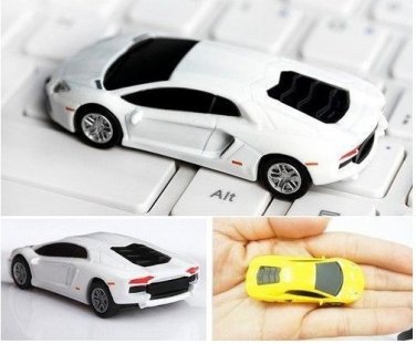 32gb white mini car  USB 2.0 flash memory pen drive