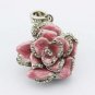 8gb metal pink flower rose crystal jewelry shape USB 2.0 flash memory pen drive