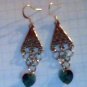 Emerald Heart Earrings