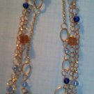 Blue and Gold Draped Necklace