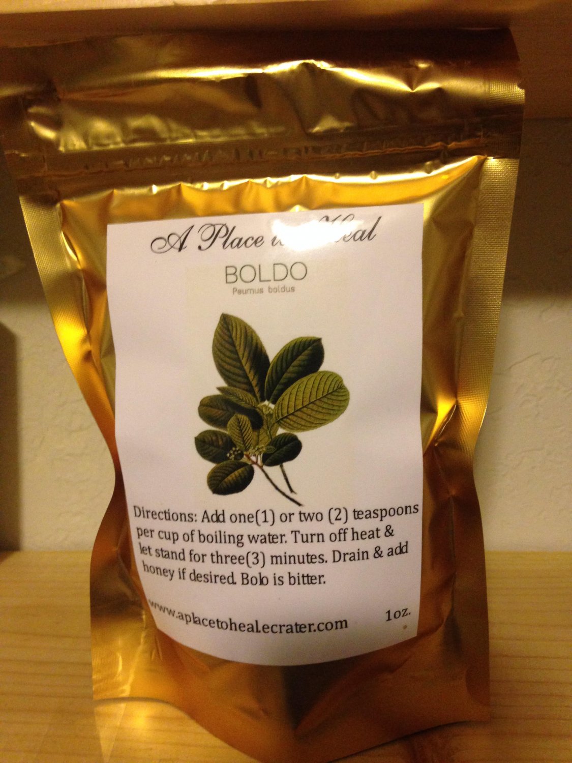 Boldo tea leaves (wildcrafted) 1oz