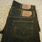 Levi's 501 42x30 Button Fly Jeans - Black