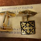 SOLD - Vintage Cufflinks Damasquino Toledo - Damascene - SOLD