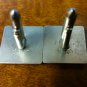 Vintage SWANK Cufflinks Letter E Initial Shadow Box