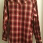 SOLD - Pendleton Snap-front Western Canyon Shirt XL Red Shadow Plaid - SOLD