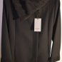 Cinzia Rocca Due Belted Wool Cashmere Blend Coat with Knit Collar