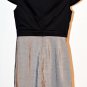 Max and Cleo Rosette Neckline Pleated Dress