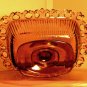FTDA Pfalzgraff Amber Pressed Glass Compote