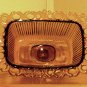 FTDA Pfalzgraff Amber Pressed Glass Compote