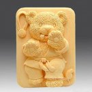 KongFu Bear Soap Mold Silicone Mold Jelly Mold Cake Mold