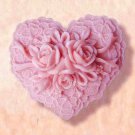 rose heart Soap Mold Silicone Mold Jelly Mold Cake Mold