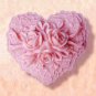 rose heart Soap Mold Silicone Mold Jelly Mold Cake Mold