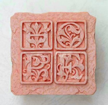 Classical letters Soap Mold Silicone Mold Jelly Mold Cake Mold