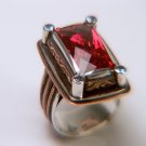 Natural Topaz Silver Ring