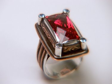 Natural Topaz Silver Ring