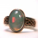 Natural Opal Silver Ring