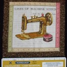 Sewing Theme Sewing Machine Fabric Square Crafts or Quilting Cotton 6" x 6"  N